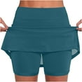 thumbnail image 1 of Tmtolofot 2024 summer skort ladies basic casual shorts for women comfy solid color Biker knickers Athletic going out clothing Athletic skorts, 1 of 1
