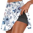 thumbnail image 1 of Tmtolofot Women Mini Short 2 Piece Sets 2024 basic casual ladies ladies shorts for women Biker comfy Print knickers Athletic Running Athletic skorts, 1 of 1