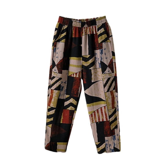 Tmtolofot Women's Harem Pants,Ladies Summer Fashion Shorts High Waist Short Lightweight Tie Dye Printed Casual Short Durable Shirring Shorts1_Yellow