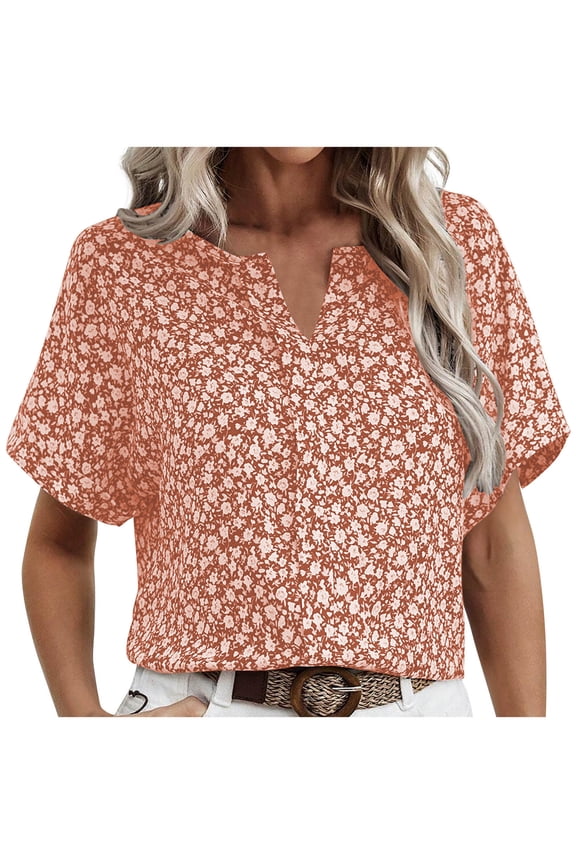Women's Sexy Lace T-Shirts Active Fit V Neck Tunic Blouse Ladies Printed Raglan Sleeves Tees Shirt Women solid Ornamental Button Cute Top Soft Comfy Shirts,1_Hot Pink,Medium