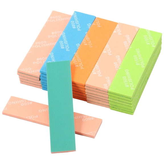 Tmwefusc 35Pcs Wet Dry Sponge Sandpaper Reusable Sanding Sponge Assortment Set for Model Making Woodworking Craft Polishing Plastic Parts Finishing (400,600,800,1000,1200,1500 Grit)