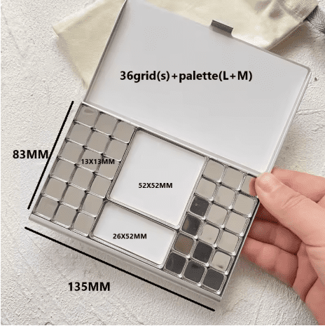 Tn Travel Watercolor Box Portable Packaging Acuarela Palette Magnetic Grid Combination Color Palette Beginner Painting