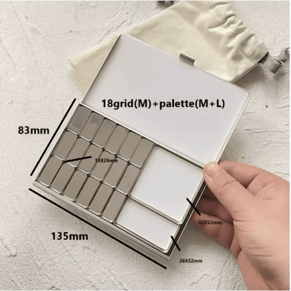 Tn Travel Watercolor Box Portable Packaging Acuarela Palette Magnetic Grid Combination Color Palette Beginner Painting
