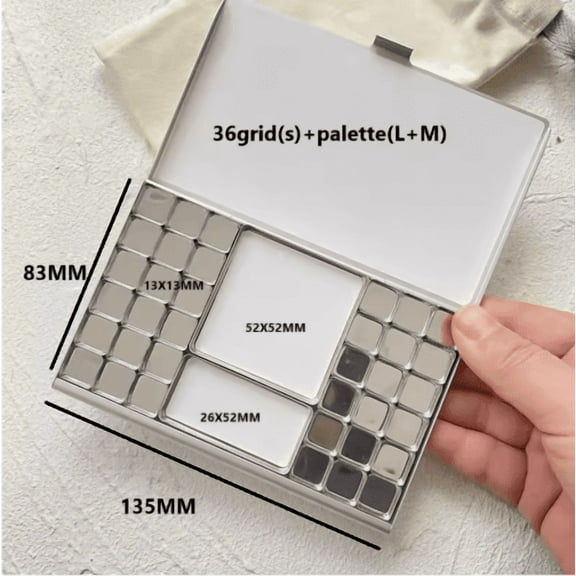 Tn Travel Watercolor Box Portable Packaging Acuarela Palette Magnetic Grid Combination Color Palette Beginner Painting