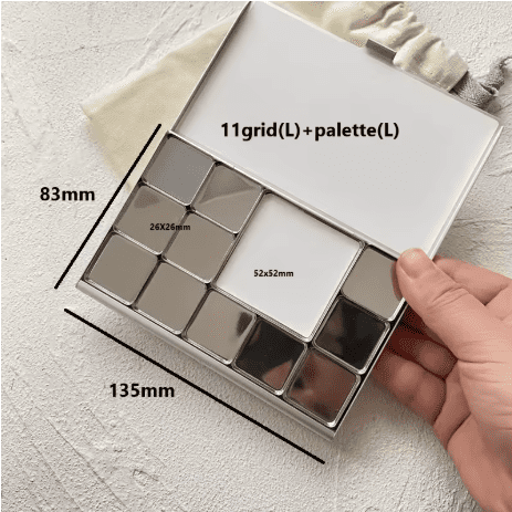 Tn Travel Watercolor Box Portable Packaging Acuarela Palette Magnetic Grid Combination Color Palette Beginner Painting