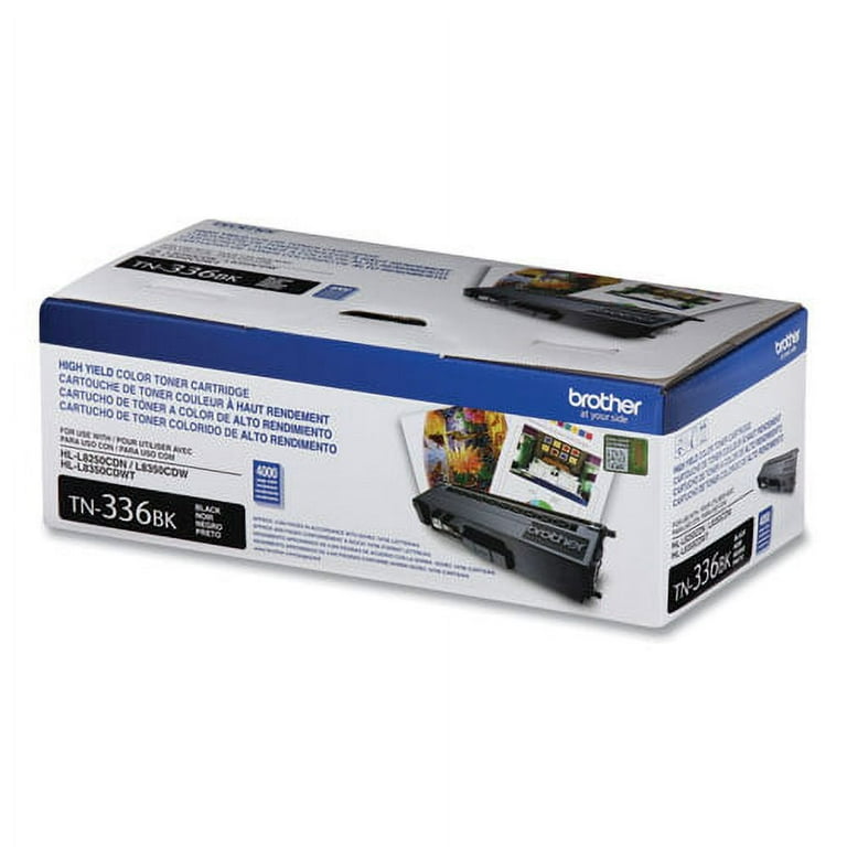TN336BK High-Yield Toner, 4,000 Page-Yield, Black TN336BK High-Yield Toner, 4,000 Page-Yield, Black