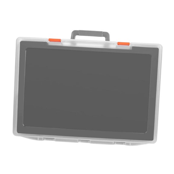 Tnarru 1/64 Miniature Figure Storage Box Protection Box Foam Layer Dustproof Reliable Shockproof Travel Case Action Figure Container translucent