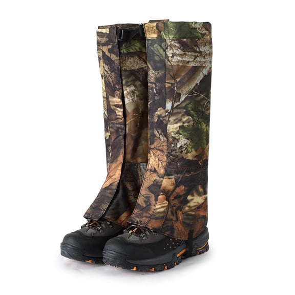 Tnarru 1 Pair Leg Waterproof Snow Boot , Anti-Tear Oxford Fabric for Outdoor Hiking Walking Hunting Climbing - L L