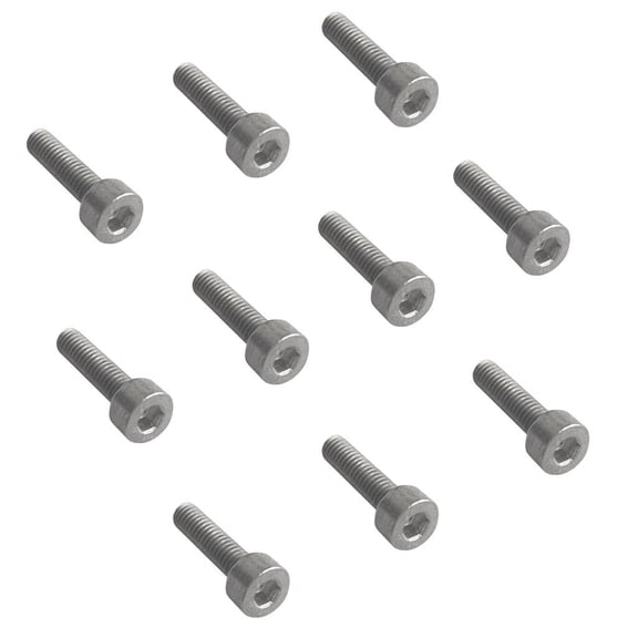 Tnarru 10Pcs M3x20mm Titanium DIN912 Hex Socket Allen Cap Button Head Bolts Screws