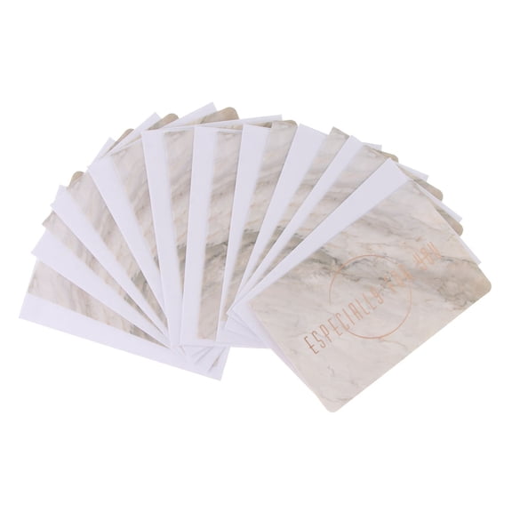 Tnarru 10pcs Vintage Marble Pattern Paper Greeting Cards Thank You Card Christmas New Year Favors - especially , as described especially for you