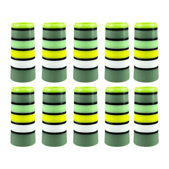 Tnarru 10x Multi Rings Golf Tapered Ferrules, Striped Golf Iron Ferrules, 9.1x30x14mm Tapered Golf Club Ferrules
