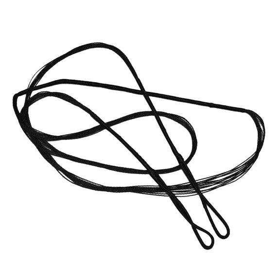 Tnarru 129 - 178cm Handmade Bow String For Recurve Longbow - Choice Of The Length - Black, 132cm