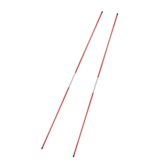 Tnarru 2 Pieces Golf Alignment Stick Training Equipment 122cm Aiming Exerciser Training Golf Alignment Rod for Exercise Gym Practice Red