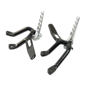 Tnarru 2 Pieces Motorcycle Rear Passenger Foot Pegs, Foldable Footrest Easy Installation Repair Part Universal Motorcycle Rear Pedal