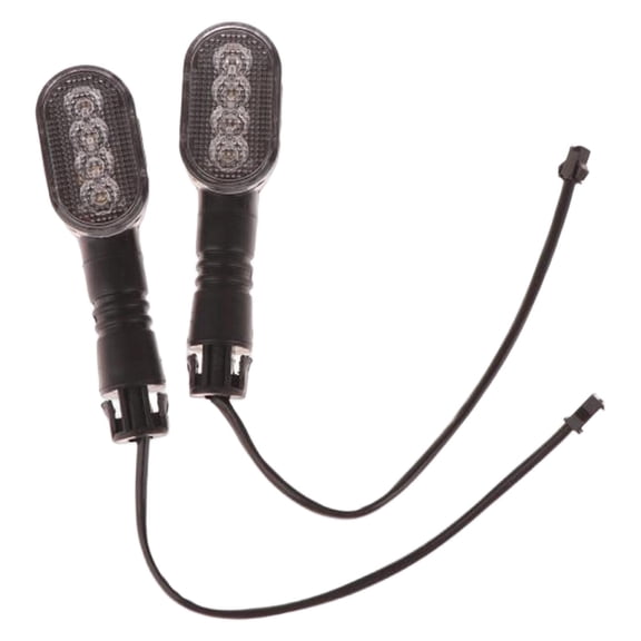 Tnarru 2 Pieces Motorcycle Turn Signal Light LED Indicator Electric Bike Turn Signal Light Motorbike Turning Indicators Accessories Direct Replaces PP Style B
