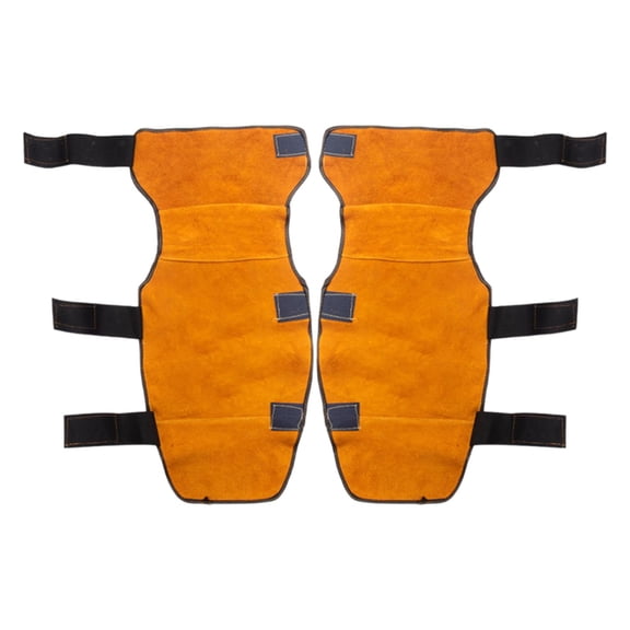 Tnarru 2 Pieces Welding Leg Covers Knee Pads Anti Slip Multipurpose Tool Leg Guards Leg Cover Sleeve Wraps for Car Repair Processing Orange