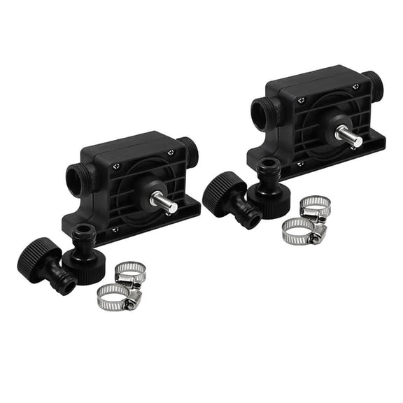 Tnarru 2 Set 8mm Shank Mini Self-Priming Hand Electric Drill Water Pump Portable Power Tools With Hose Clamps And Connector