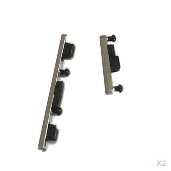 Tnarru 2 X Power Button And Volume Button Side Button Set For MOTOROLA MOTO G4 XT1620 XT1622 XT1625 And G4 Plus XT1644 Silver