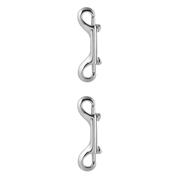 Tnarru 2Pcs Heavy Duty Double Ended Trigger Snaps Hook Quick Release Hanging Clips Buckle Hook 77mm 90mm Trigger Hook Key Holder Key Chain