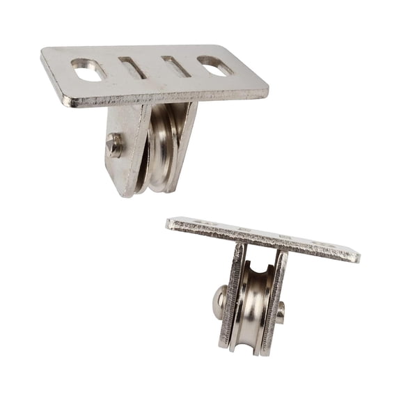 Tnarru 2Pcs Pulley Block Groove Wheel Pulley Multifunctional Easy to Install Fixed Pulley Pulley Roller for Winch Wall Ceiling Mount