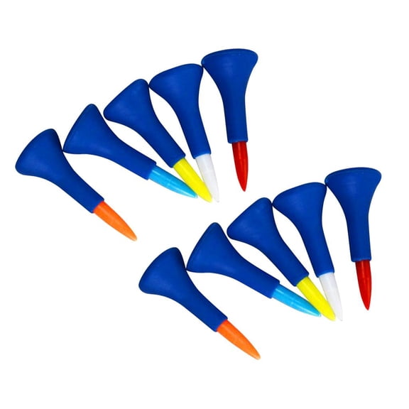Tnarru 2x Lot 5 Professional Golf Professional Tees & Rubber for Driving Range Practice - Different Sizes to Select , Short