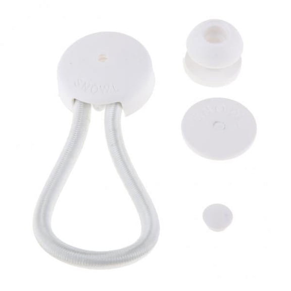 Tnarru 3xBall Bungee Cord Heavy Duty Boat Canopy Tarp Tie Downs Kit White 3 Pcs