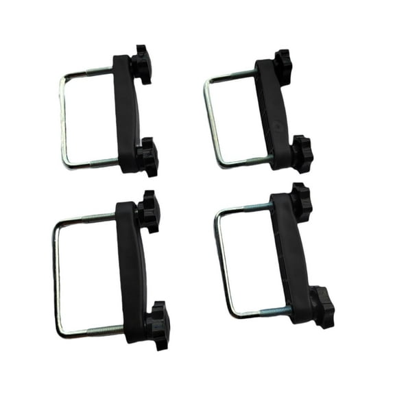 Tnarru 4 Pieces Generic U Bolt Roof Rack Clamps Set, Car Roof Rack Accessories, Roof Rack Luggage Carrier Accessories for Most Car Inner diameter 6 cm
