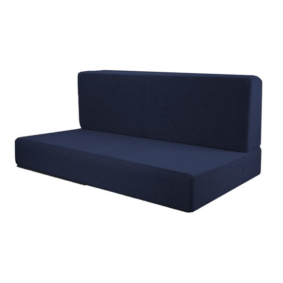 Tnarru 4x RV Seat Covers Camper Cushion Covers Elastic Replacement Soft Sofa Seat Cushion Cover RV Dinette Seat Covers for Trailers blue
