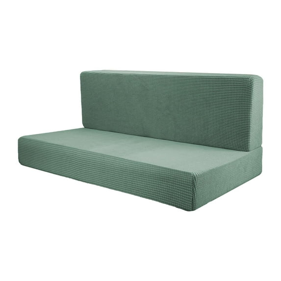 Tnarru 4x RV Seat Covers Camper Cushion Covers Elastic Replacement Soft Sofa Seat Cushion Cover RV Dinette Seat Covers for Trailers green