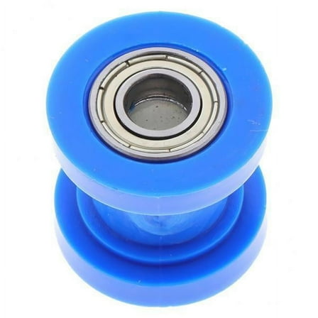 AMLESO 4xMotorcycle 10mm Chain Roller Pulley Tensioner Wheel Guide for Cars Blue 4 Pcs