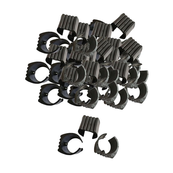 Tnarru 50 Pieces Trampoline Pole Covers Chair Leg Furniture Foot Pads Floor Protectors Tube Clips Constructed From Pp Suitable for Trampolines