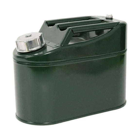 Tnarru 5L Metal Petrol Can Tank Container Practical Green Versatile for Boat Trailers 28x28x13cm Oil Storage Barrel