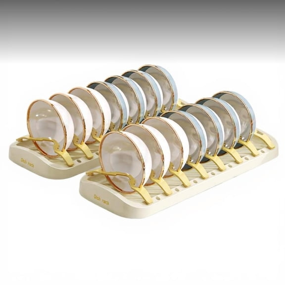 Tnarru Adjustable Kitchen Dish Rack, PP Organizer, Space-Saving