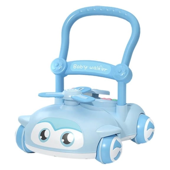 Tnarru Adjustable anti-tip baby walker Blue