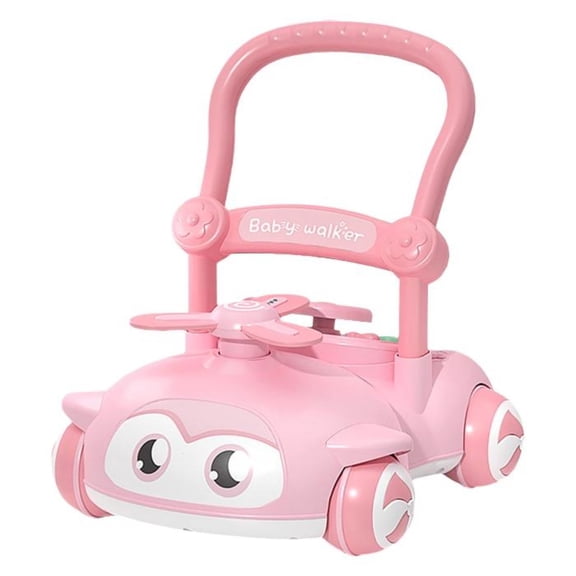 Tnarru Adjustable anti-tip baby walker Pink