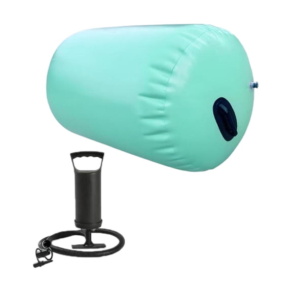 Tnarru Air Roller Balance Cylinder, Portable Multifunctional Inflatable Tumbling Roller, Gymnastics Barrel for Home Use Cheerleading 90cmx100cm