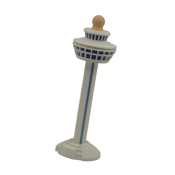 Tnarru Airport Model Miniature Display Prop Building Crafted with Fine PP Details for DIY Scenery and Collector Hobby Suitable for Collection Desk Decoration