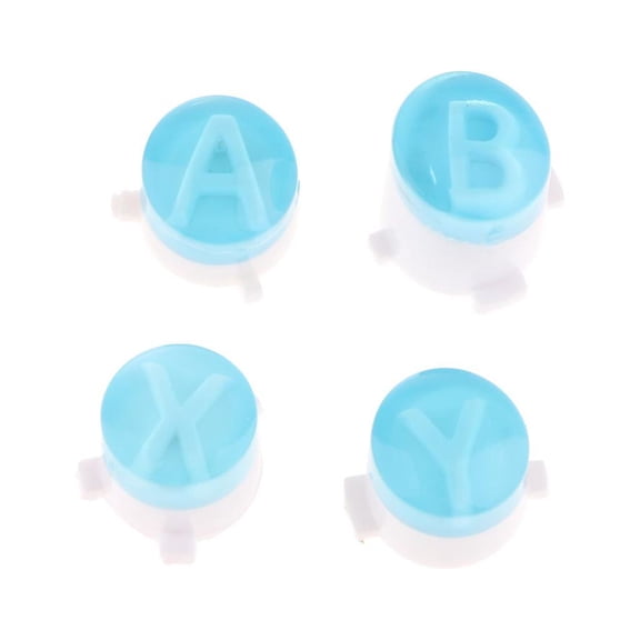 Tnarru Aluminum Alloy ABXY Buttons Replacement For Microsoft One Controller(Blue), Brand New