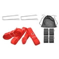thumbnail image 1 of Tnarru Beach Volleyball Lines for Sand Court Marker Kit Workout Exercise Single or Double Court (8M 16M Length) for Sports Beach Party red, 1 of 10