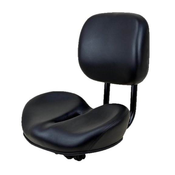 Tnarru Bike Seat with Backrest Adjustable Cushion Oversized Bike Chair PU Leather Foam Padded Support Suitable for Men Women Outdoor Biking Commuting 32cmx38cmx40cm