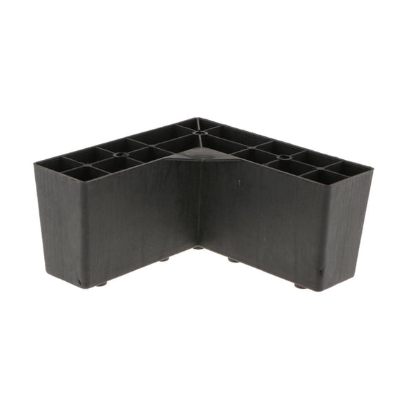 Tnarru Black Furniture Foot Plinth for Fixing Different Components-Bed Table Cabinet Couch Lounge Replacement