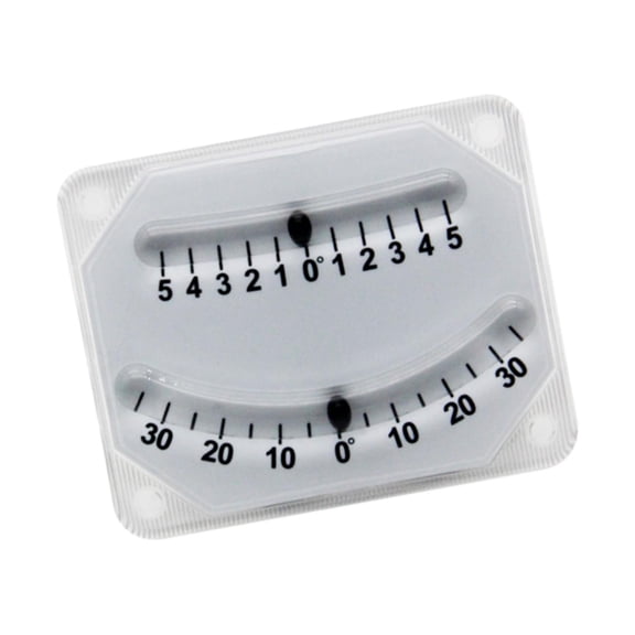 Tnarru Boat Clinometer with Fine Tune Scale 5 and and Scale 30 degree RV Trailer Automotive Slope Meter Inclinometer Level Tilt Gauge