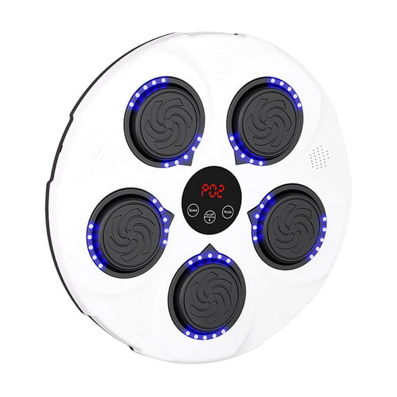 Tnarru Boxing Machine Boxing Equipment Electronic Wall Mounted Exercise Musical Target Punch Force Tester Improves Speed White Blue