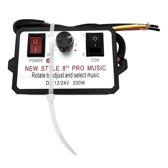 Tnarru Car Controller Electric Speaker Premium Universal Variety Sound Effects 12-24V Sound Control Unit for Boat Car Large
