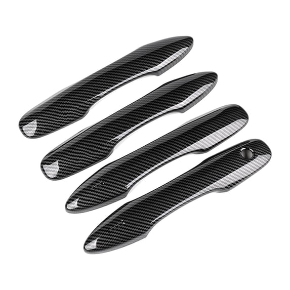 Tnarru Car Exterior Door Handle Cover Protector Cover Lightweight Modified Door Handle Decoration Cap Snap-on for Auto Fittings Type B