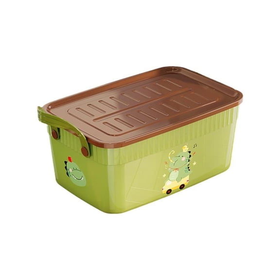 Tnarru Cartoon Storage Box, Stackable Organizer with Lid Medium 35.5*26*15cm