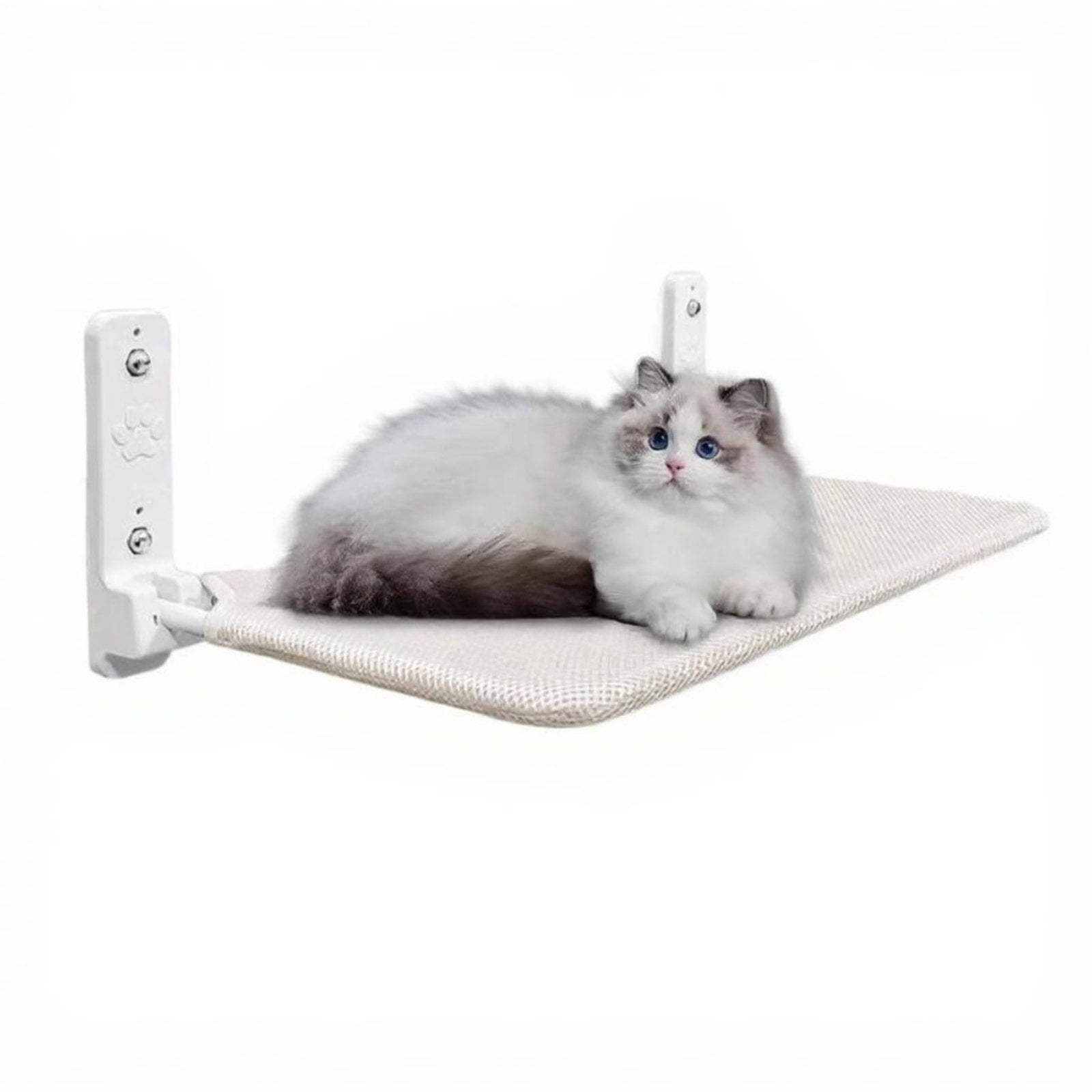 Tnarru Cat Resting Spot, Suction Holder Bed, Foldable Window Perch Beige