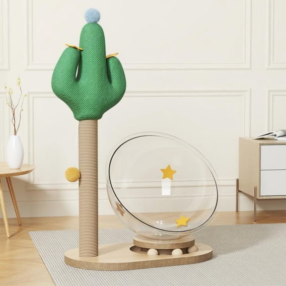 Tnarru Cat tree with scratch post Cactus