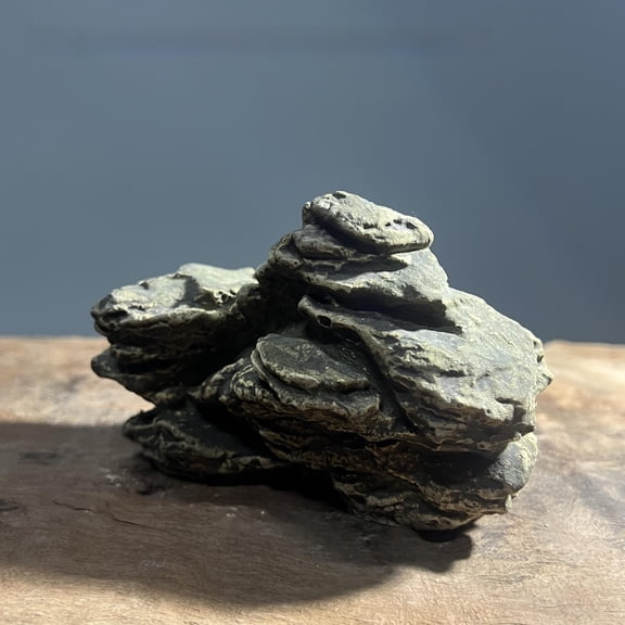 Tnarru Ceramic stone for turtle basking. Thousand Leaf Rock