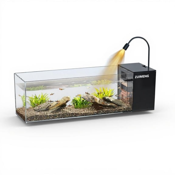 Tnarru Desktop Flow Aquatic Habitat with Side Purifier, PC Material